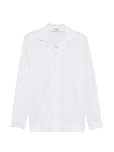 Lardini Pasunnie Mandarin Collar Shirt In White