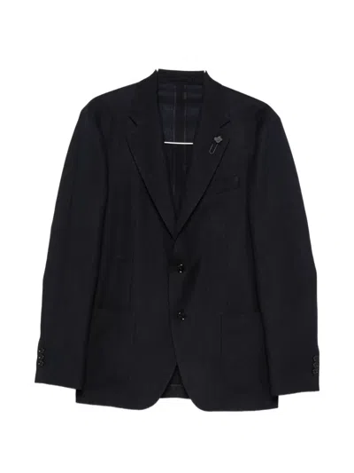 Lardini Patch-pocket Blazer In Black