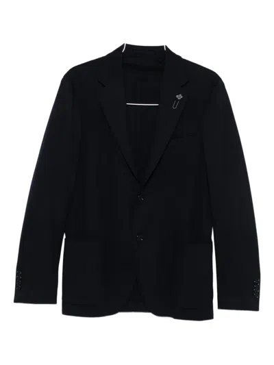 Lardini Patch-pocket Blazer In Blue