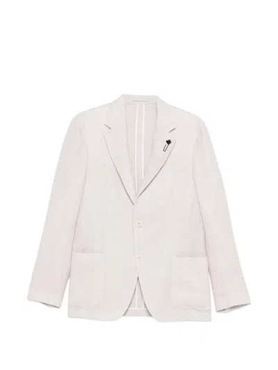 Lardini Patch-pocket Blazer In Pink