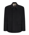 Lardini Patch-pocket Collared Coat In Black