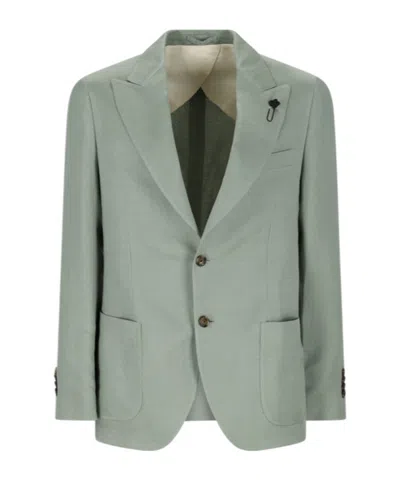 LARDINI PATCH-POCKET JACKET