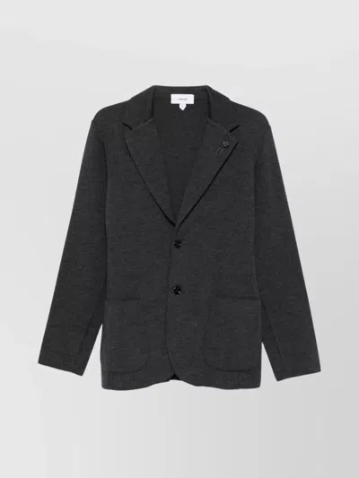 LARDINI PATCH POCKET LONG SLEEVE JACKET