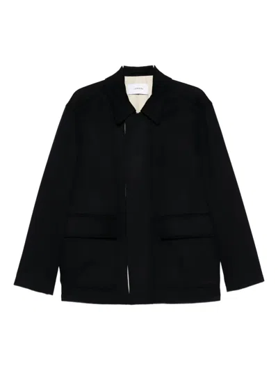 Lardini Patch-pocket Shirt Jacket In Blue
