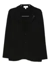 Lardini Patch-pockets Wool Blazer In Black