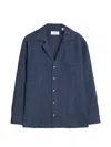 Lardini Patch-pocket Button-up Jacket In Blue