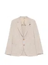 Lardini Patterned Jacket In Neutral