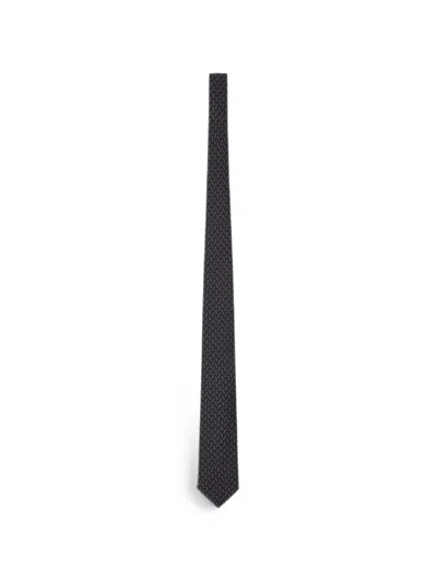 LARDINI PATTERNED SILK TIE