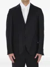 Lardini Virgin Wool And Cashmere Blend Jacket In Black
