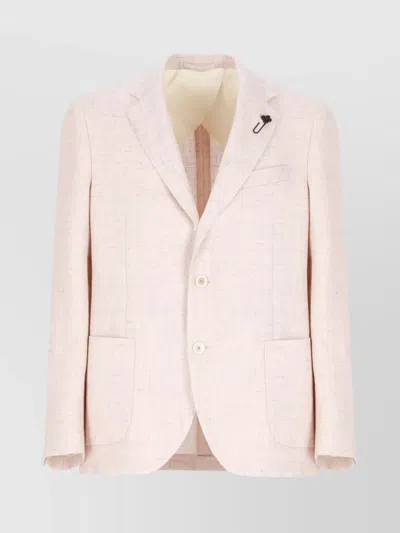 LARDINI PEAK LAPEL BLAZER BUTTONED CUFFS