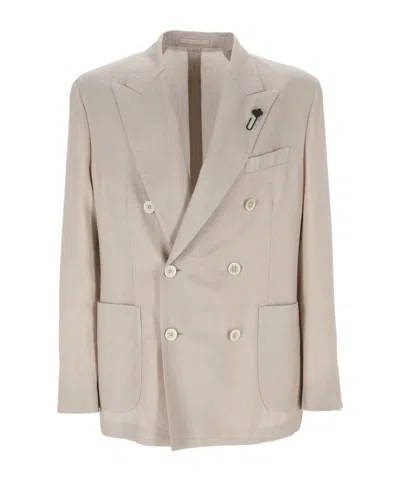 LARDINI LARDINI DOUBLE-BREASTED BLAZER