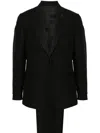 Lardini Peak-lapels Single-breasted Suit In Black