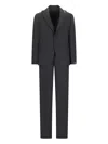 Lardini Peak-lapels Three-pieces Suit In Black