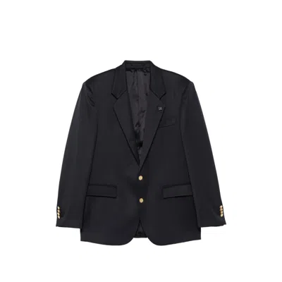 LARDINI PEAK-LAPELS BUTTON-UP JACKET