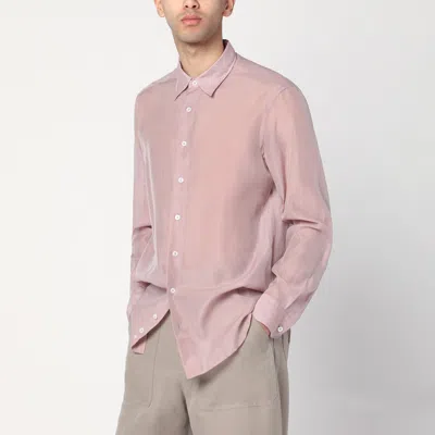 LARDINI LARDINI PINK SHIRT IN SILK BLEND