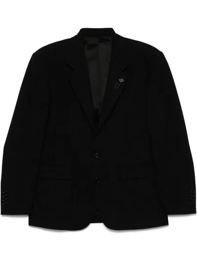 Lardini Single-breasted Blazer In Black
