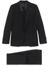 Lardini Pinstriped Suit In Blue
