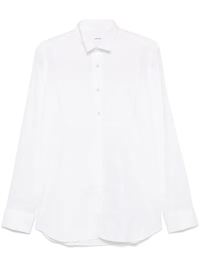 Lardini Pintuck-detail Shirt In White