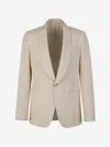 Lardini Buttoned Single-breasted Blazer In Beige