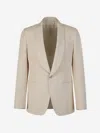Lardini Buttoned Single-breasted Blazer In Cream