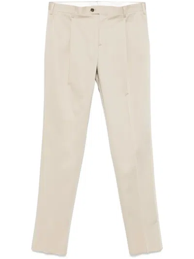 Lardini Chino Mit Bundfalten In Nude