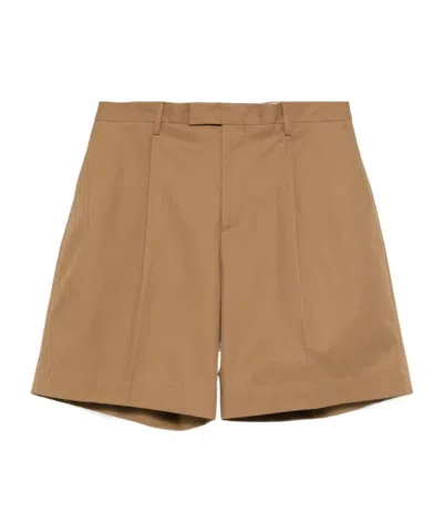 LARDINI PLEAT-DETAIL SHORTS