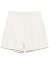 Lardini Tailored Bermuda Shorts With Pleat Detailing In White