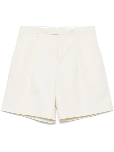 Lardini Pleat-detail Shorts In White