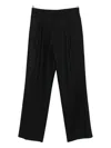 Lardini Pleated-front Trousers In Black