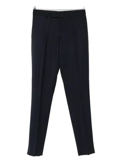 Lardini Pleat-detail Trousers In Blue