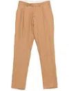 Lardini Pleat-detail Trousers In Neutrals