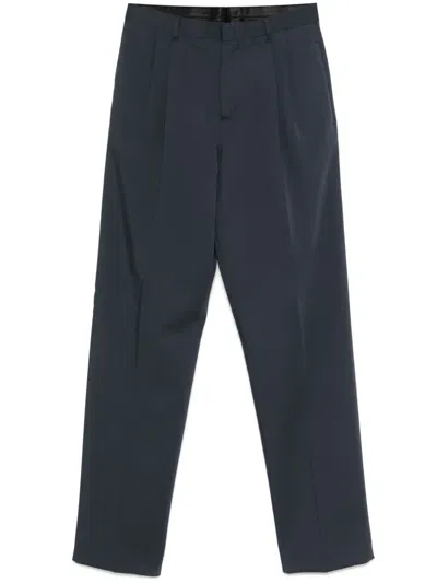 Lardini Pleat-detailed Trousers In 蓝色