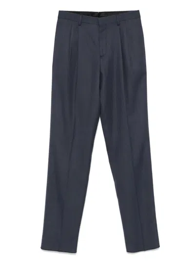 Lardini Pleated Chinos In Blue