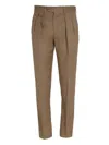 Lardini Pleated-details Trousers In Brown