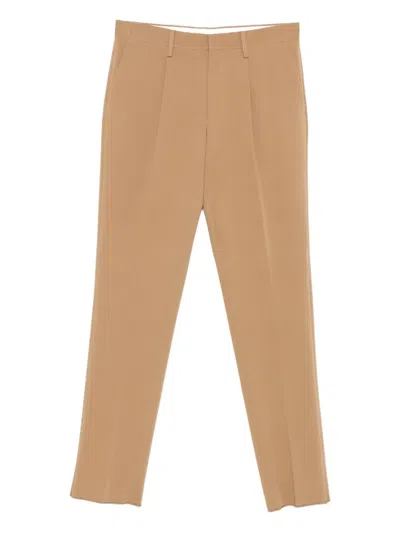 Lardini Pleated Pants In Brown