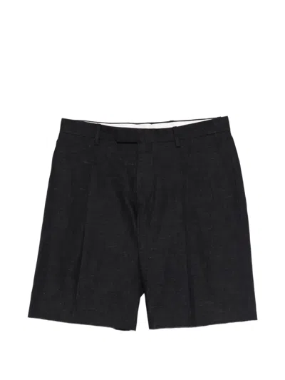 Lardini Pleated Shorts In Black