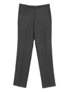 Lardini Pleated Straight-leg Trousers In Gray