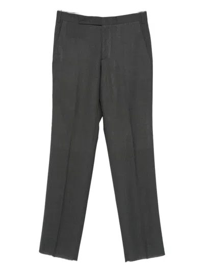 Lardini Pleated Straight-leg Trousers In Gray