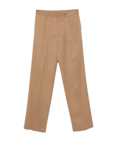 Lardini Pleated Straight-leg Trousers In Transparent