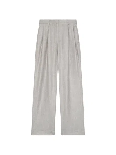 Lardini Pleated Straight-leg Trousers In Gray