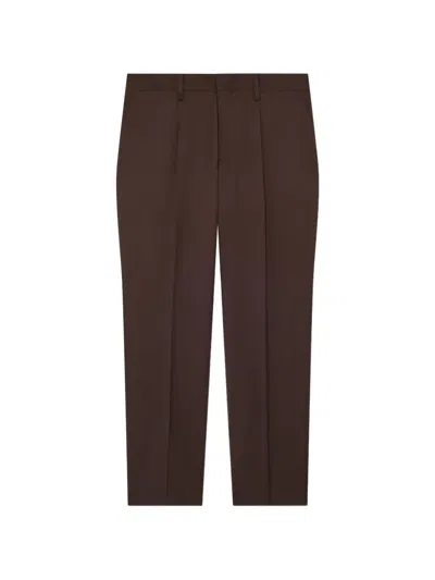 Lardini Pleated Straight-leg Trousers In Purple