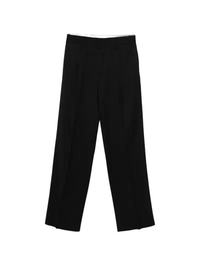 Lardini Pleated Tailored Trousers In Black
