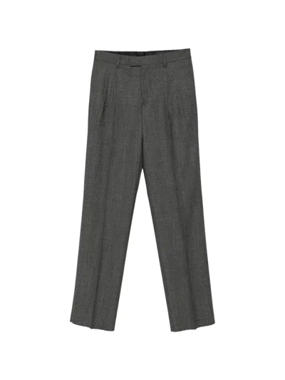 Lardini Pleated Tailored Trousers In Gray