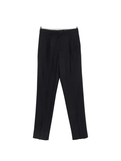 Lardini Tailored Trousers With Pleats In Blue