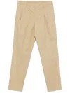 Lardini Pleated Tapered Trousers In Neutrals