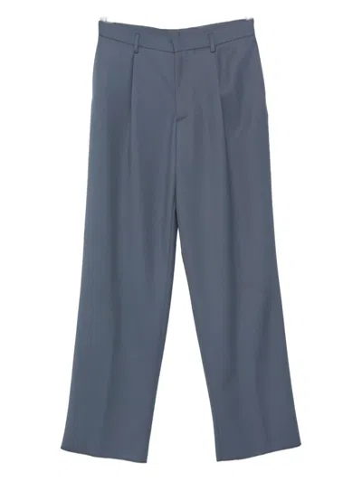 Lardini Pleated Trousers In Blue