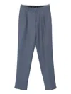 Lardini Pleated Trousers In Blue