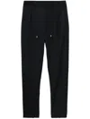 Lardini Virgin-wool Tapered Trousers In Blue