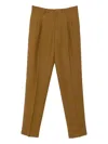 Lardini Pleated Trousers In Gold
