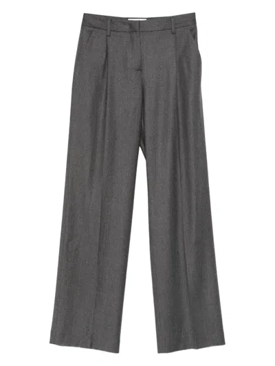 Lardini Pleated Trousers In Gray